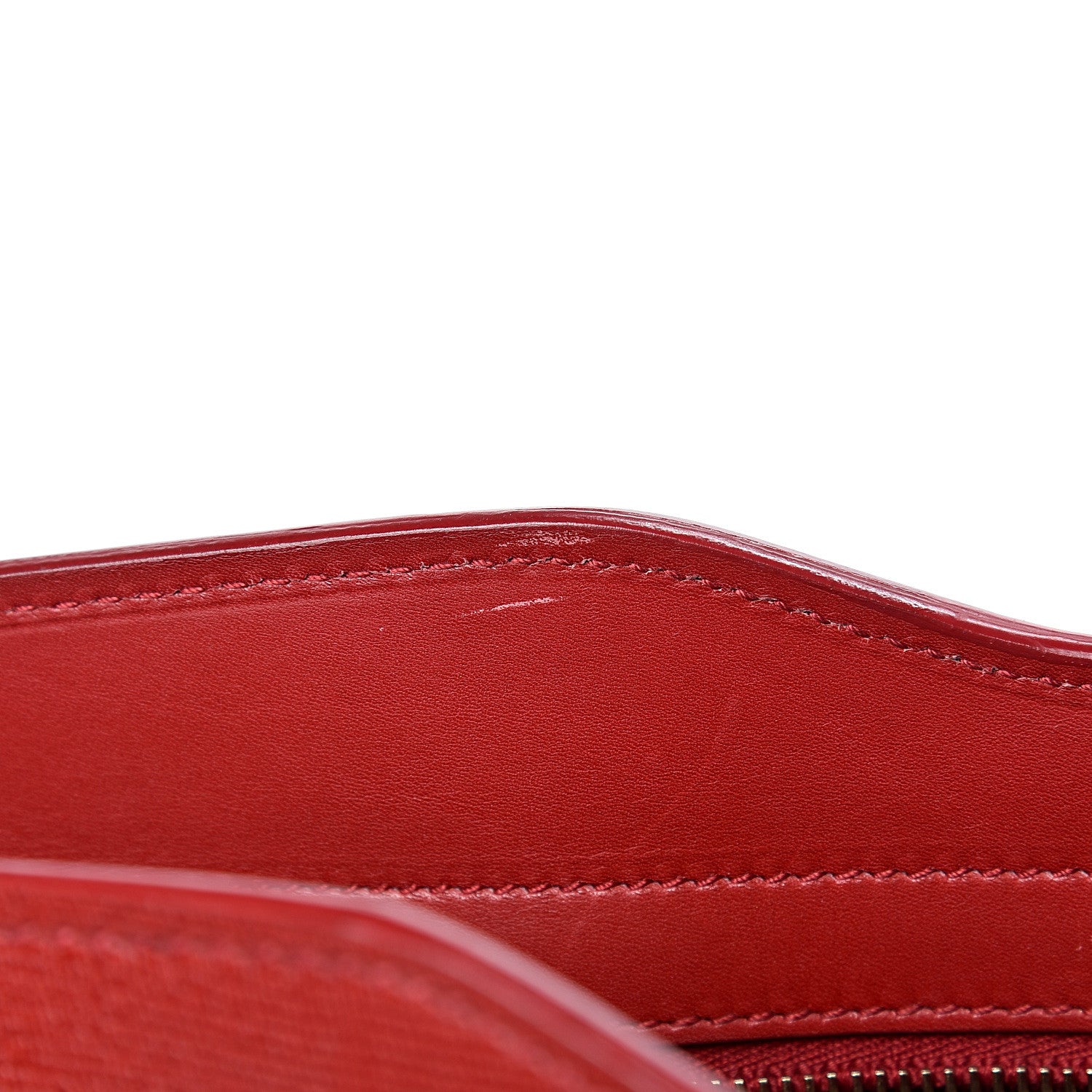 Saint Laurent Textured Calfskin Medium Cabas ChYc Red 13 of 17