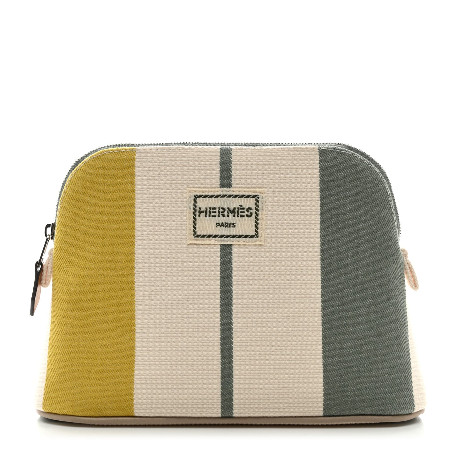 Cotton Stripe Bolide Rayures Rocabar Travel Cosmetic Pouch Absinthe