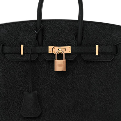 Hermes Togo Birkin 25 Black 8 of 13