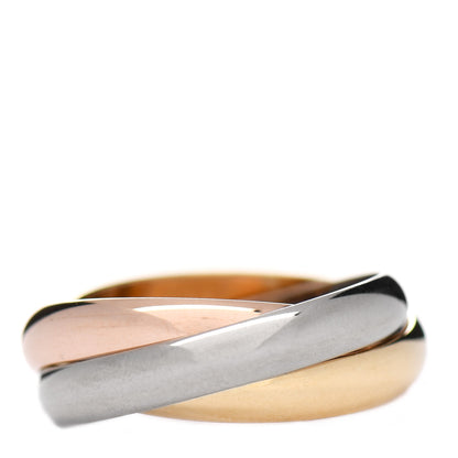 Cartier 18K Pink Yellow White Gold Classic Trinity Ring 56 7.5 3 of 6