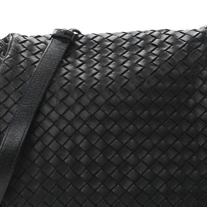 Bottega Veneta Nappa Intrecciato Messenger Bag Black 10 of 10