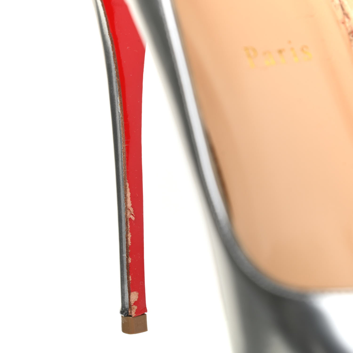 Christian Louboutin Metallic Calfskin So Kate 120 Pumps 40.5 Silver 8 of 11