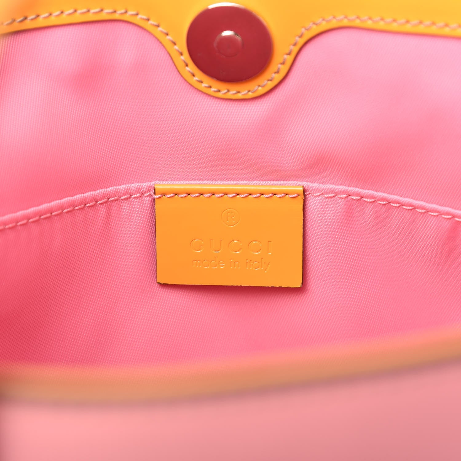 Gucci Calfskin Childrens Rainbow Tote Lotus Pink Crop Multicolor 8 of 9