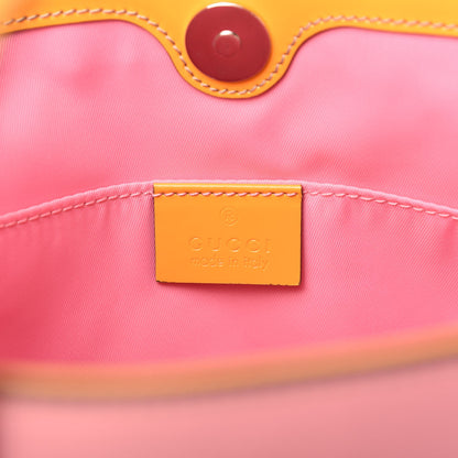 Gucci Calfskin Childrens Rainbow Tote Lotus Pink Crop Multicolor 8 of 9