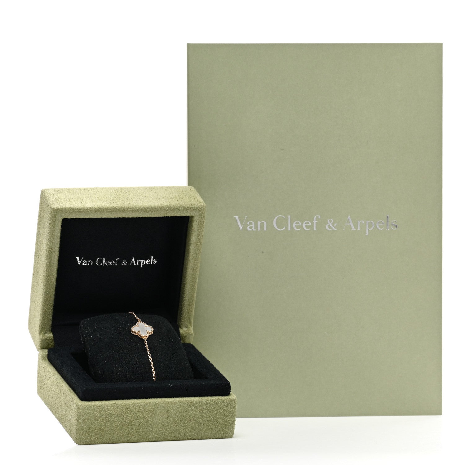 Van Cleef & Arpels 18K Yellow Gold Mother of Pearl Sweet Alhambra Bracelet 5 of 5