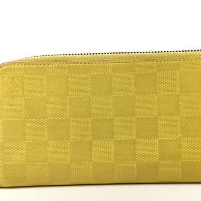 Louis Vuitton Damier Infini Zippy Vertical Wallet Vert Acide 9 of 9