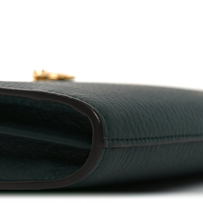 Mulberry Heavy Grain Calfskin Iris Wallet On Chain Mulberry Green 9 of 10