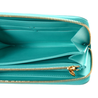 Louis Vuitton LOUIS VUITTON Vernis Zippy Wallet Bleu Lagon 5 of 9