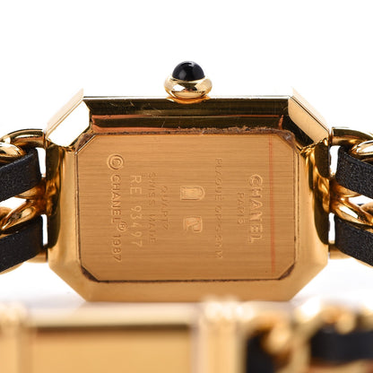 Chanel Stainless Steel Lambskin 20mm Chain Premiere Quartz Watch Gold M 6 of 6