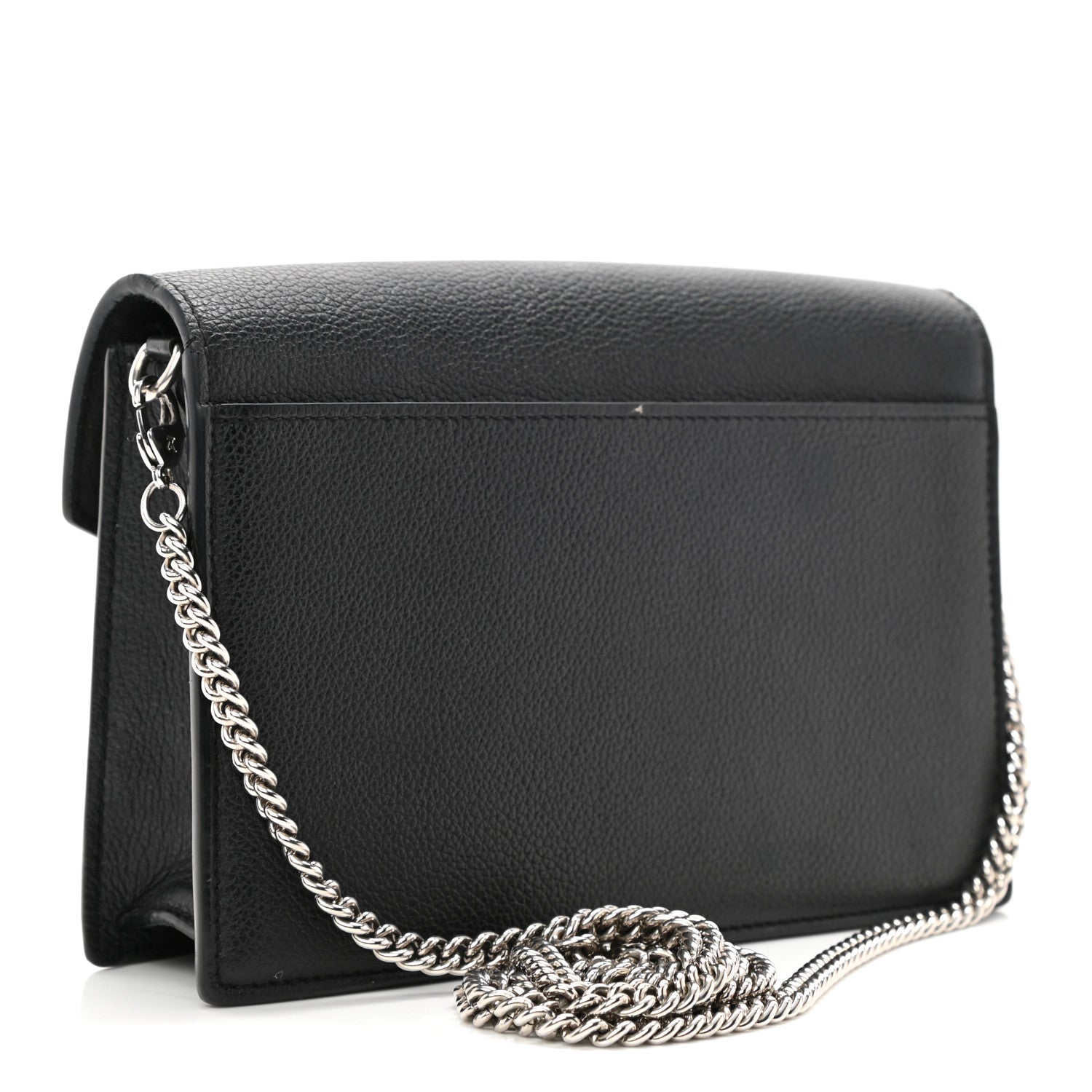 Louis Vuitton Soft Calfskin My Lockme Chain Pochette Black 3 of 11