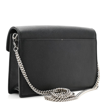 Louis Vuitton Soft Calfskin My Lockme Chain Pochette Black 3 of 11