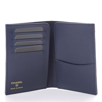 Chanel Caviar Quilted Passport Holder Navy Blue 5 of 8