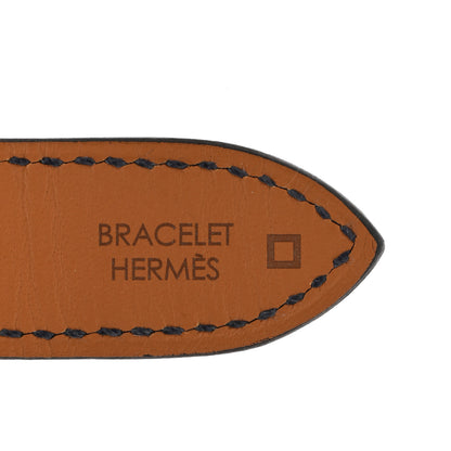 Hermes Shiny Alligator Heure H Hour Watch Strap Bleu Roi 3 of 6
