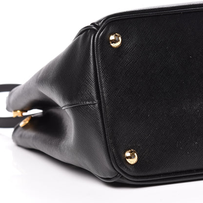 Prada Saffiano Medium Galleria Double Zip Tote Black 9 of 13