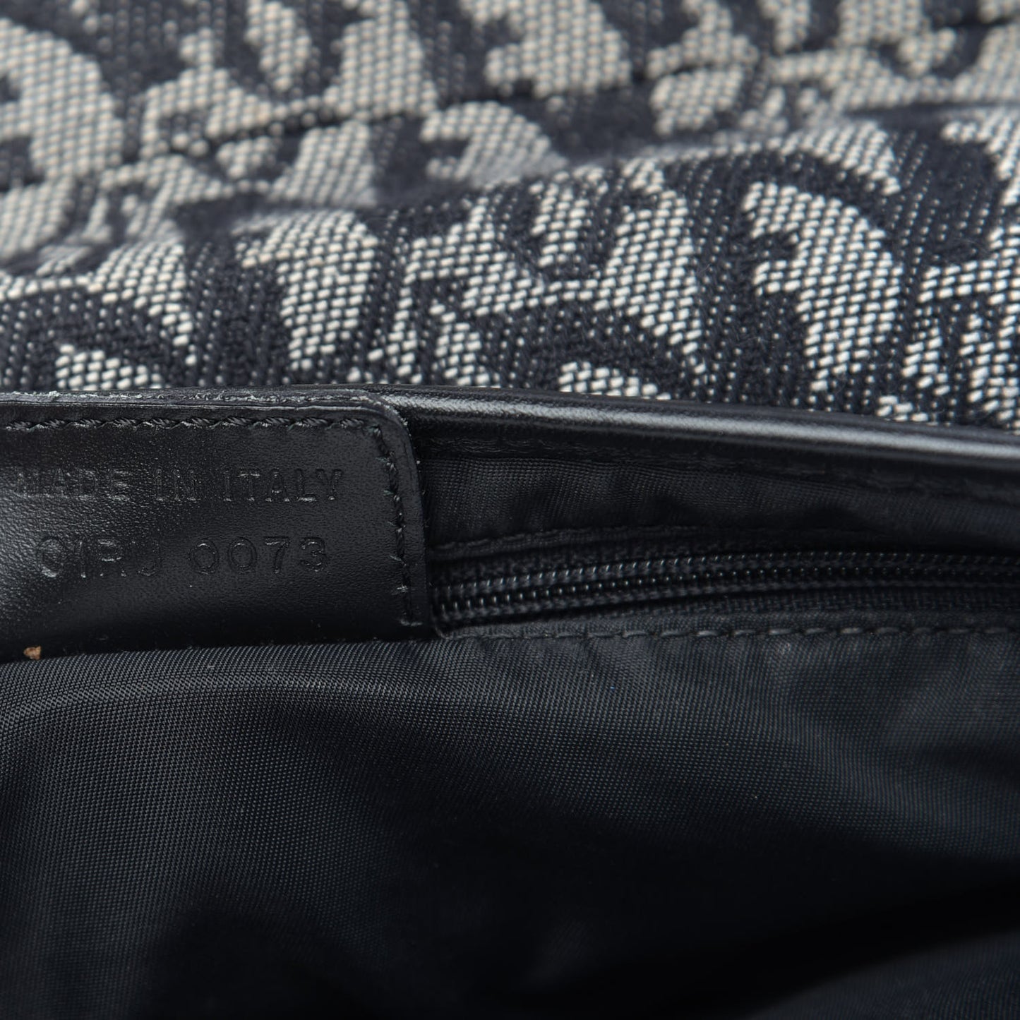 Monogram Saddle Bag Black