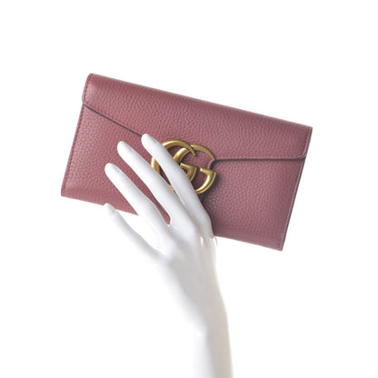Gucci Cellarius Calfskin GG Marmont Continental Wallet Dry Rose 2 of 9