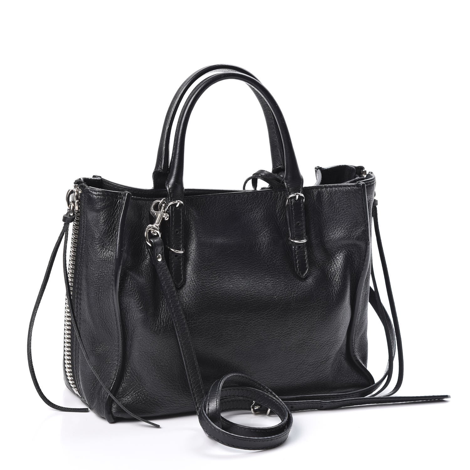 Balenciaga Calfskin Papier Mini A4 Zip Around Tote Black 2 of 9