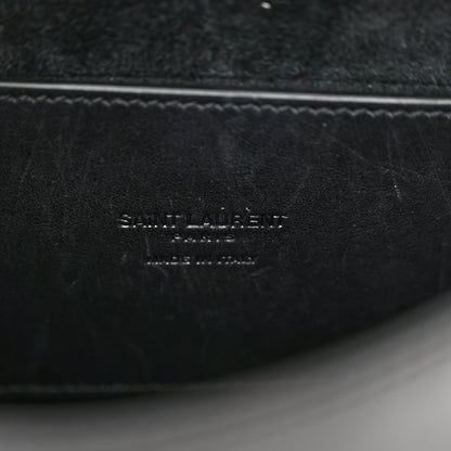 Saint Laurent Smooth Calfskin Classic Monogram Small Kaia Satchel Black 6 of 13