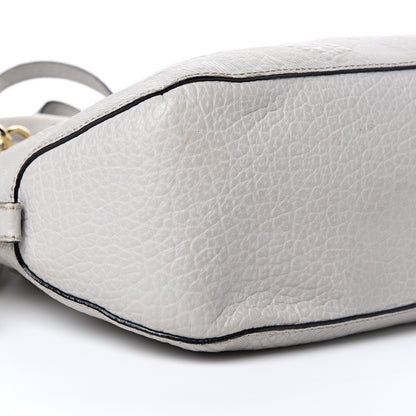 Burberry Heritage Grain Check Embossed Small Orchard Bowling Bag Pale Grey 9 of 18