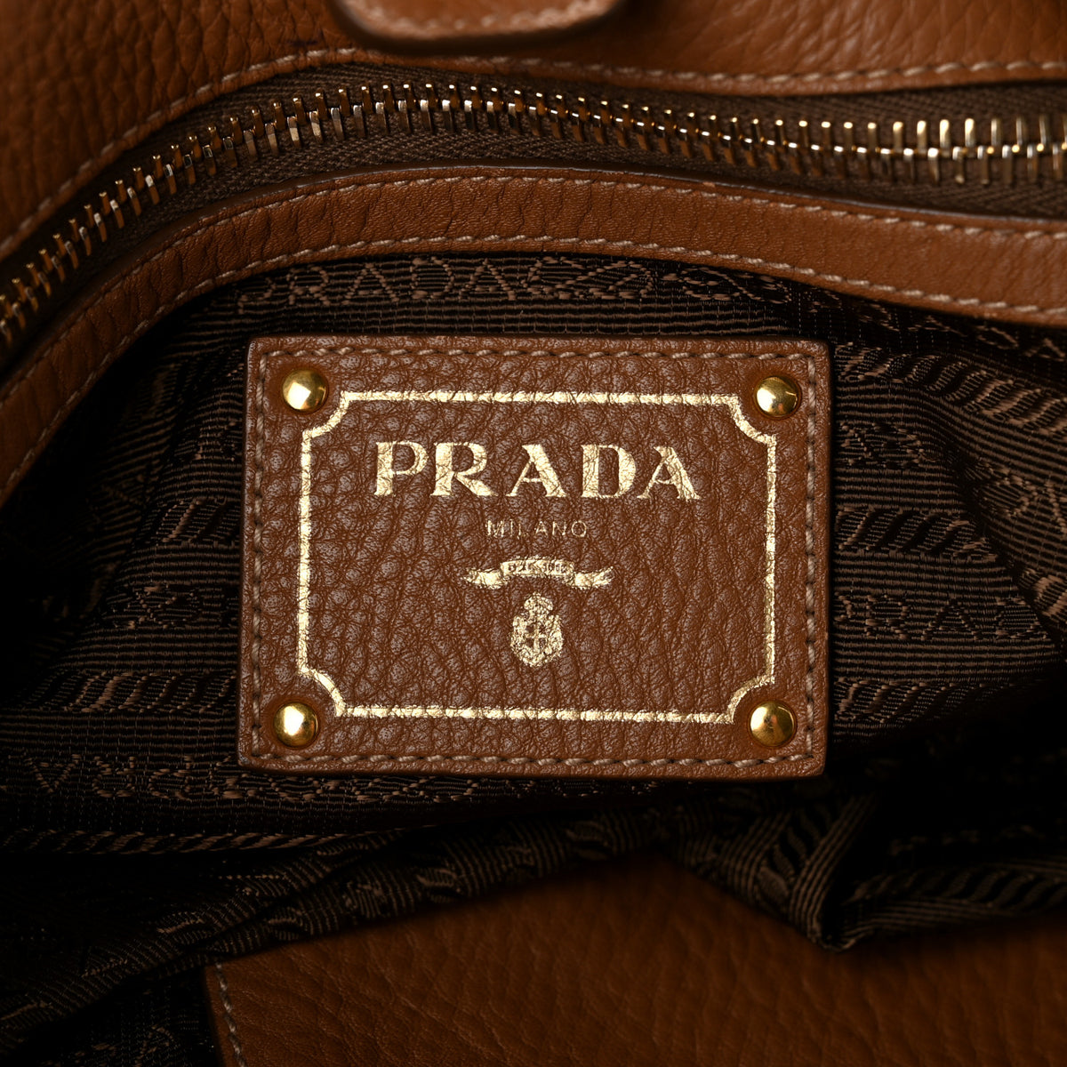 Prada Vitello Daino Hobo Brandy 5 of 13