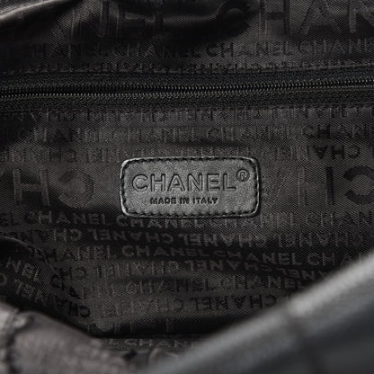 Chanel Caviar Square Stitched Bowler Black 5 of 15
