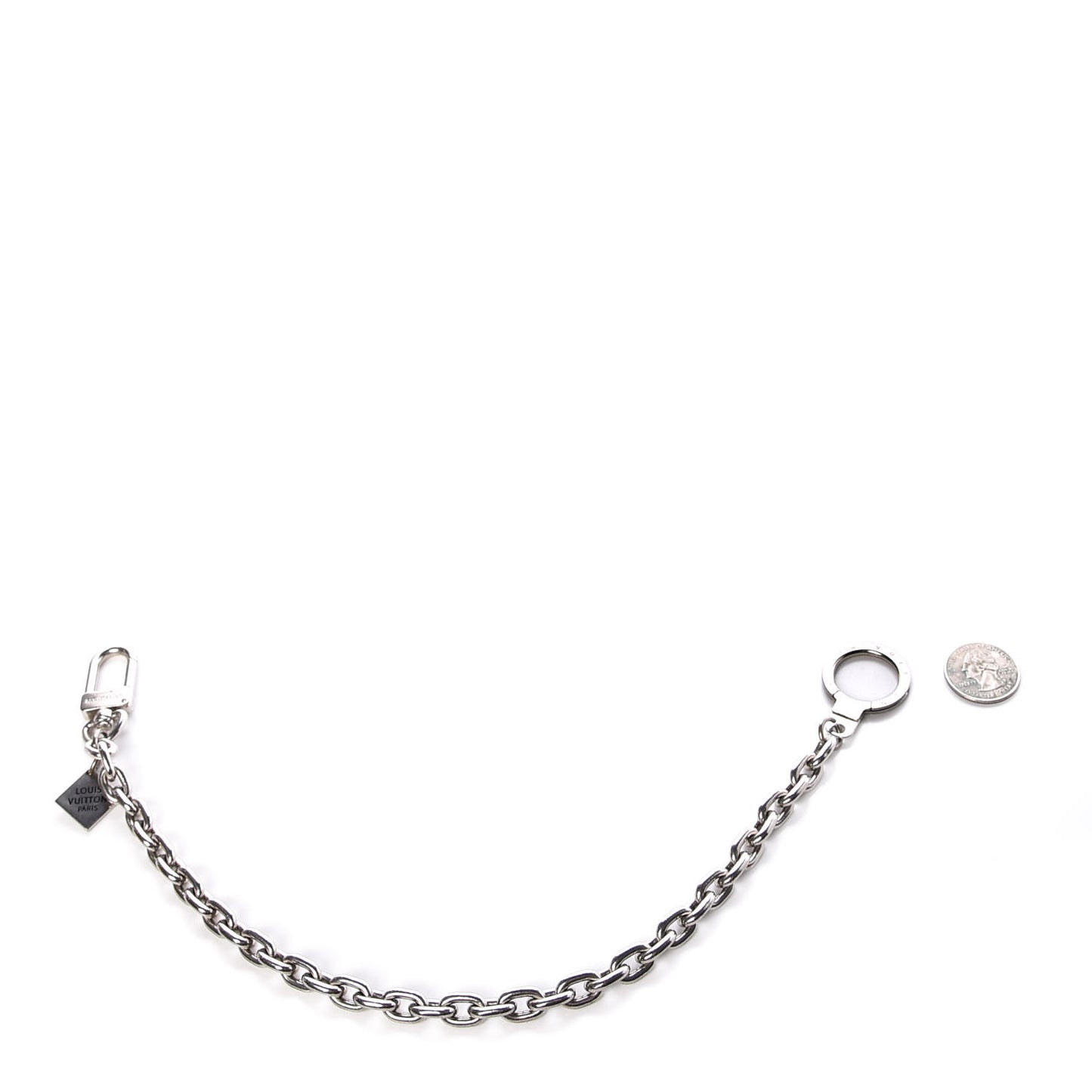 Metal Mens XL Key Chain Silver