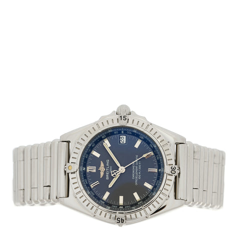 Stainless Steel 38mm Windrider Wings Automatic Watch Blue A10350
