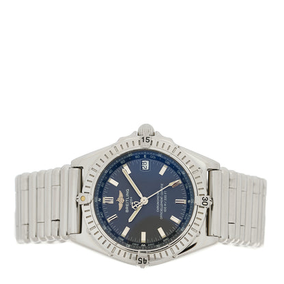 Breitling Stainless Steel 38mm Windrider Wings Automatic Watch Blue A10350 2 of 4