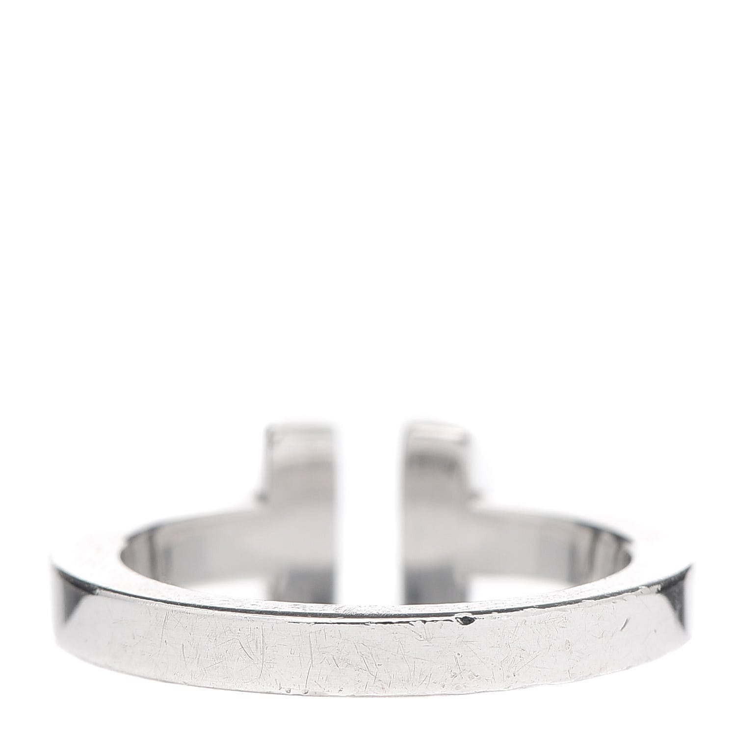 Tiffany Sterling Silver T Square Ring 53 6.5 3 of 5