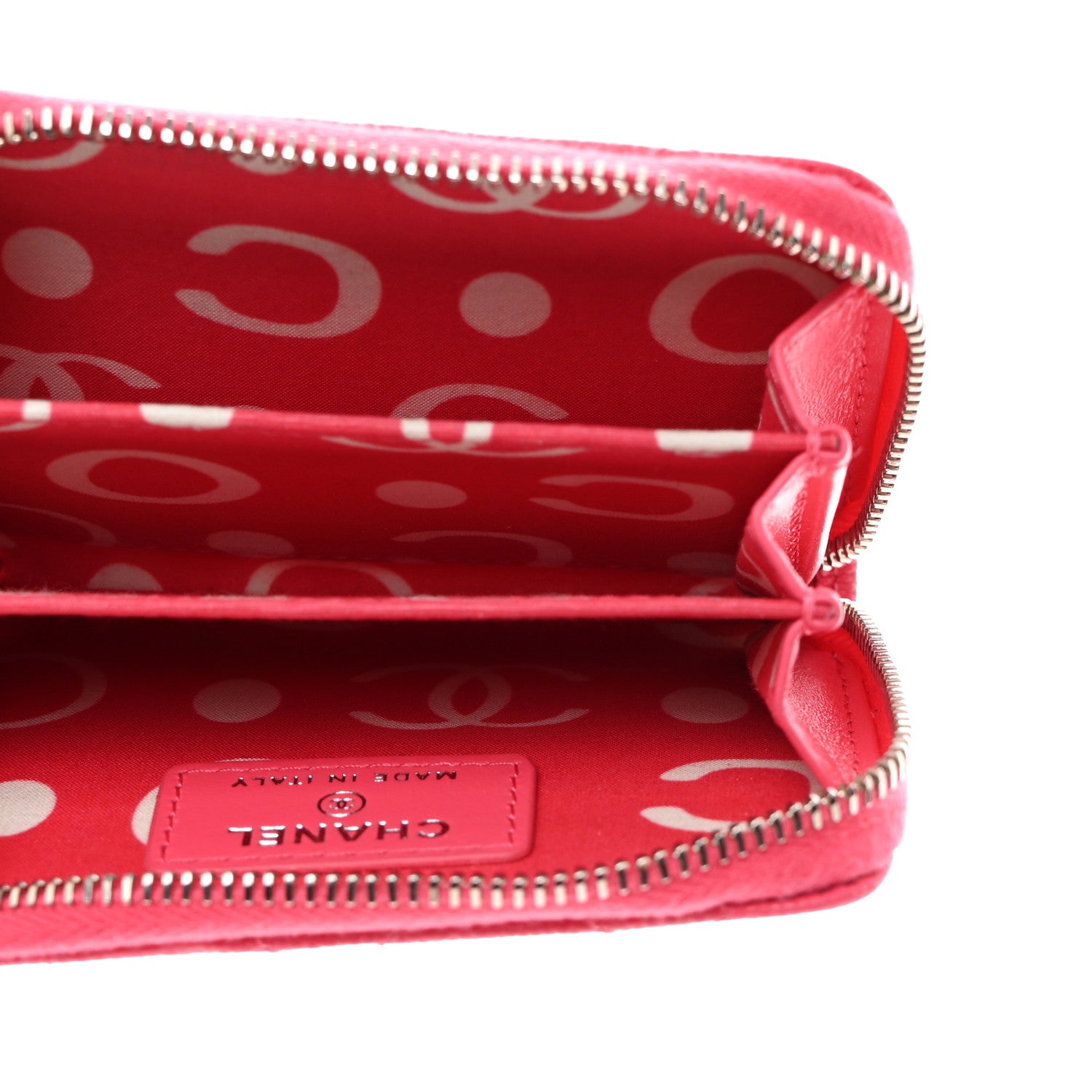 Chanel Caviar Quilted CC Zip Coin Purse Fuchsia 5 of 8
