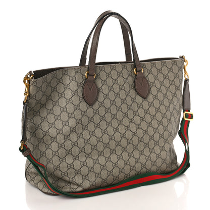 Gucci Soft GG Supreme Monogram Courrier Medium Crossbody Tote Beige New Acero 3 of 10