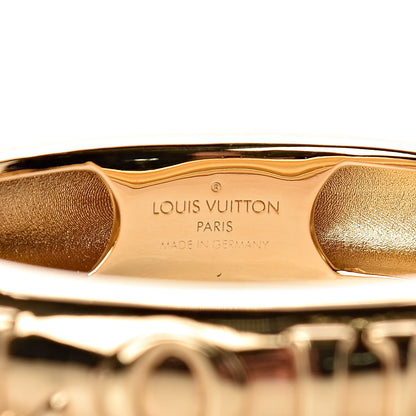 Louis Vuitton Brass Family Bangle Bracelet Gold 5 of 7