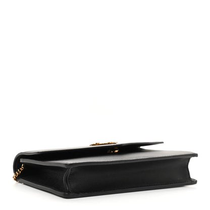 Versace Vitello Virtus Wallet on Chain Black 4 of 7