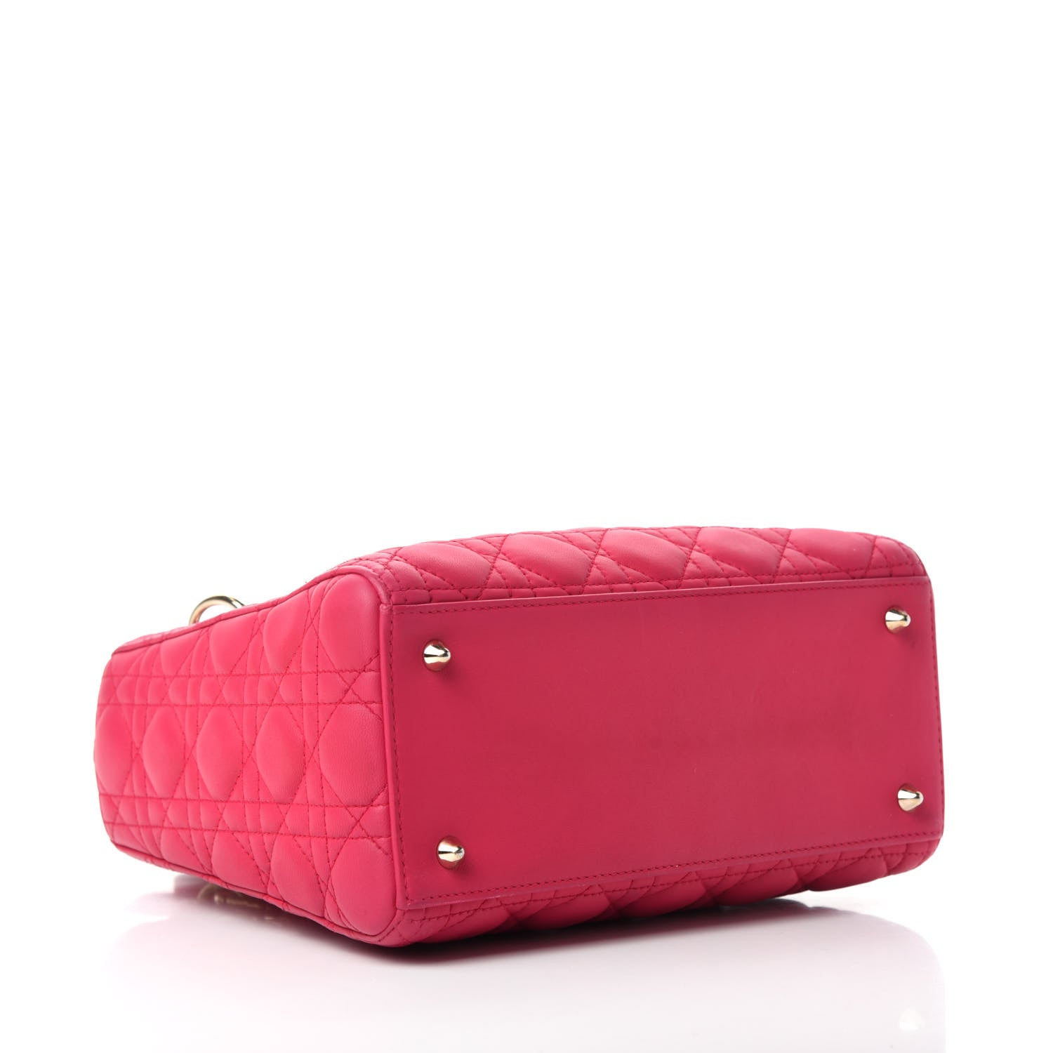 Christian Dior Lambskin Cannage Medium Lady Dior Pink 4 of 10