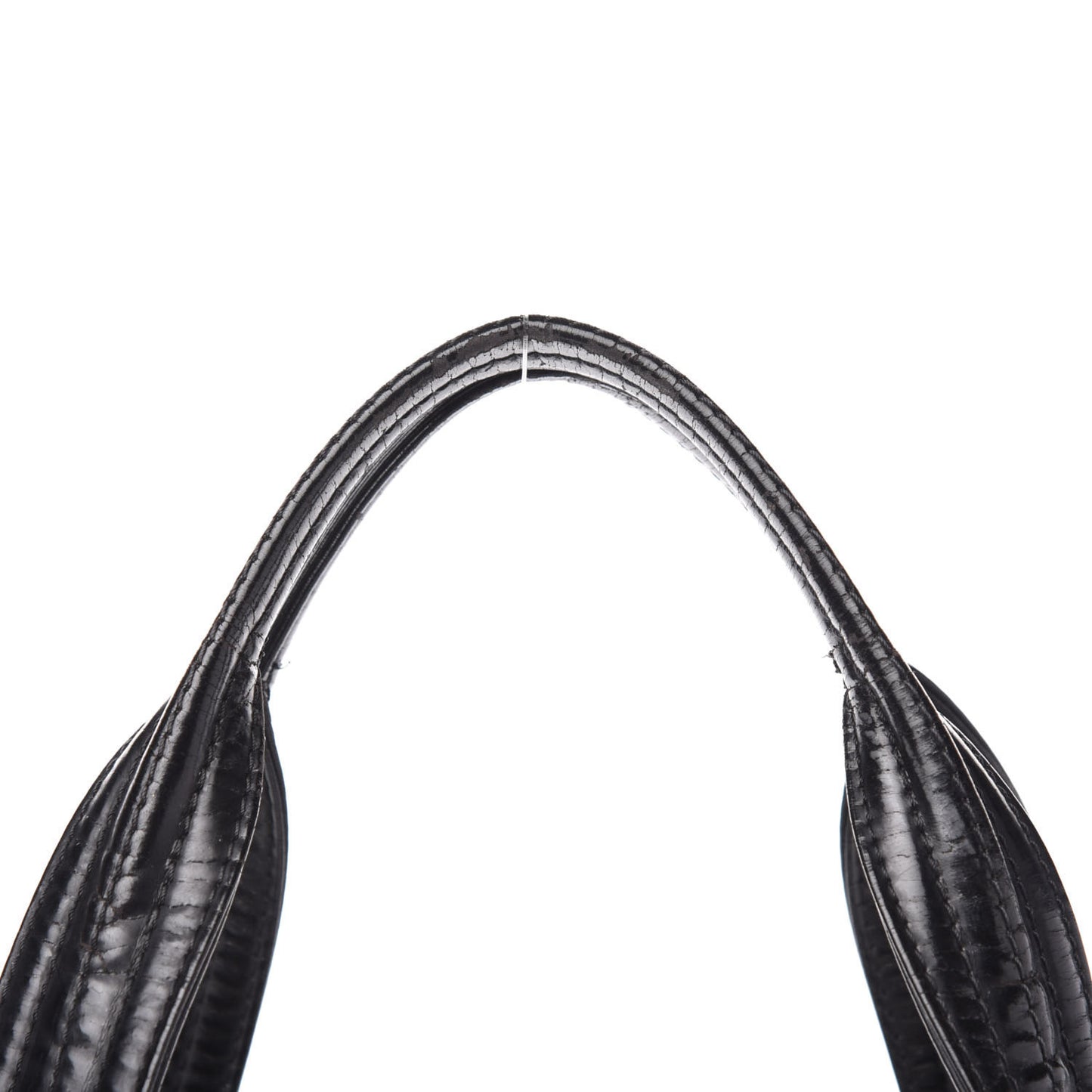 Vinyl Quilted CC Large Tote Black