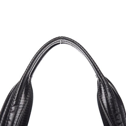 Chanel Vinyl Quilted CC Large Tote Black 11 of 20