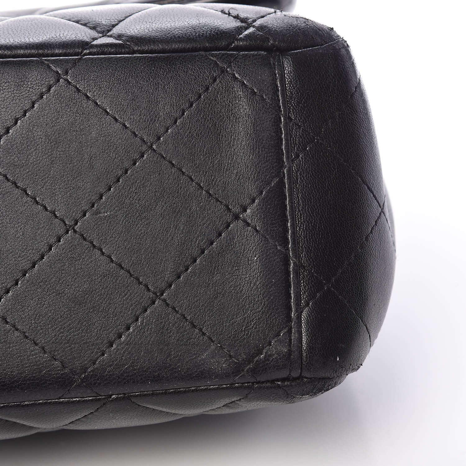 Chanel Lambskin Quilted Maxi Double Flap Black 10 of 13