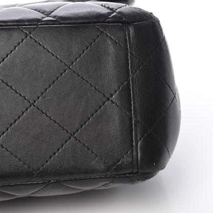 Chanel Lambskin Quilted Maxi Double Flap Black 10 of 13