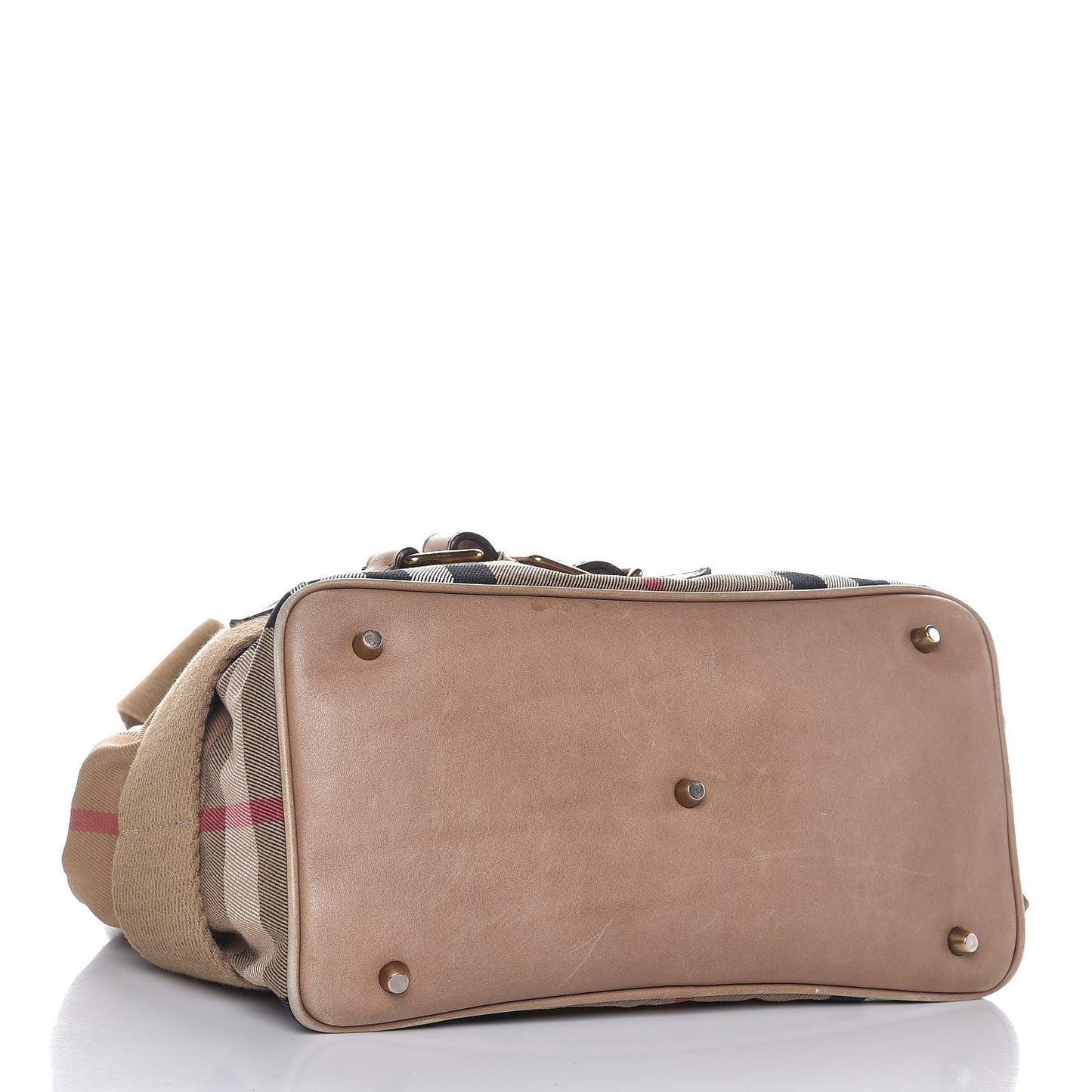Calfskin House Check Medium Brecon Tote Dark Stone