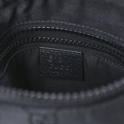 Gucci Nylon Monogram Mini Flat Messenger Bag Black 5 of 9