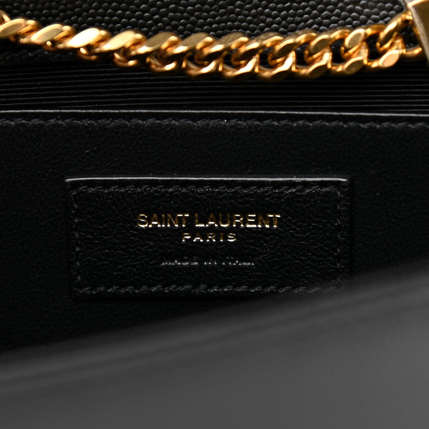 Grain De Poudre Medium Classic Monogram Kate Satchel Black