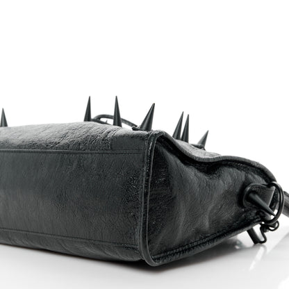 Balenciaga Agneau Spikes Black Hardware S City Black 11 of 11