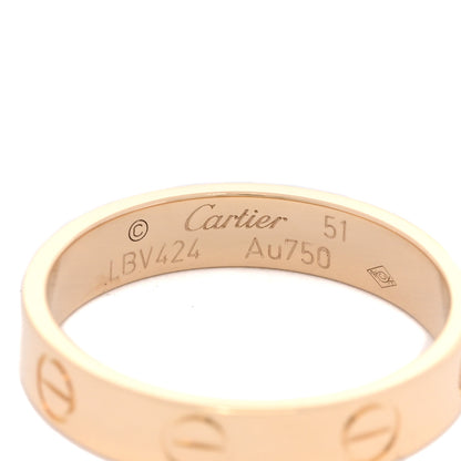 Cartier 18K Yellow Gold 3.5mm LOVE Wedding Band Ring 51 5.75 3 of 3