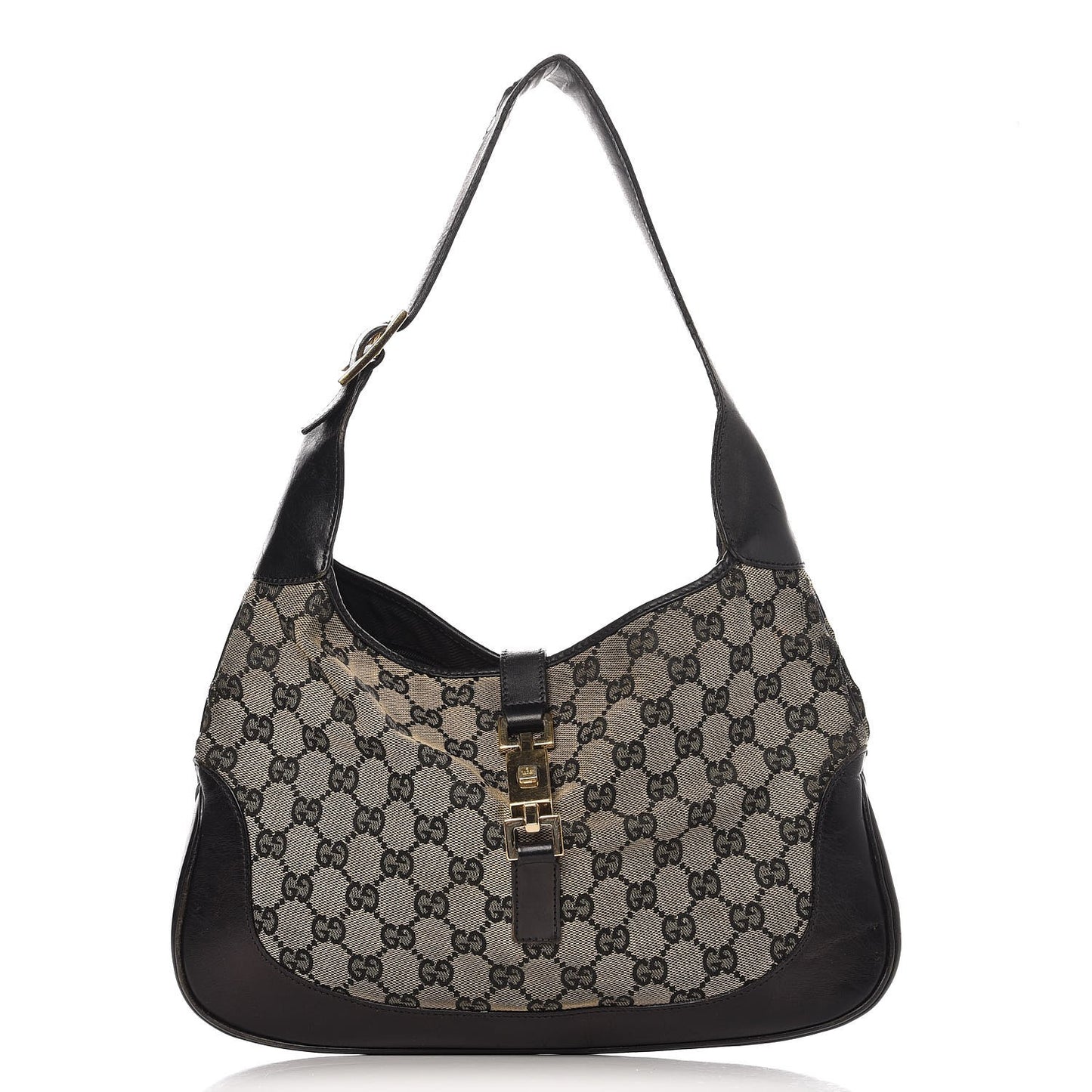 Monogram Small Jackie O Hobo Bag Black