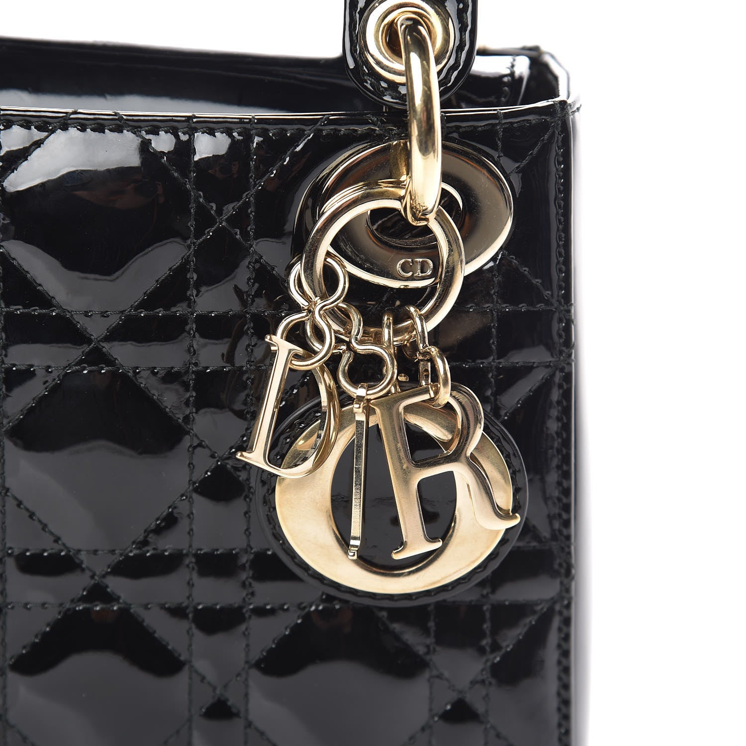 Christian Dior Patent Cannage Mini Lady Dior Black 11 of 16