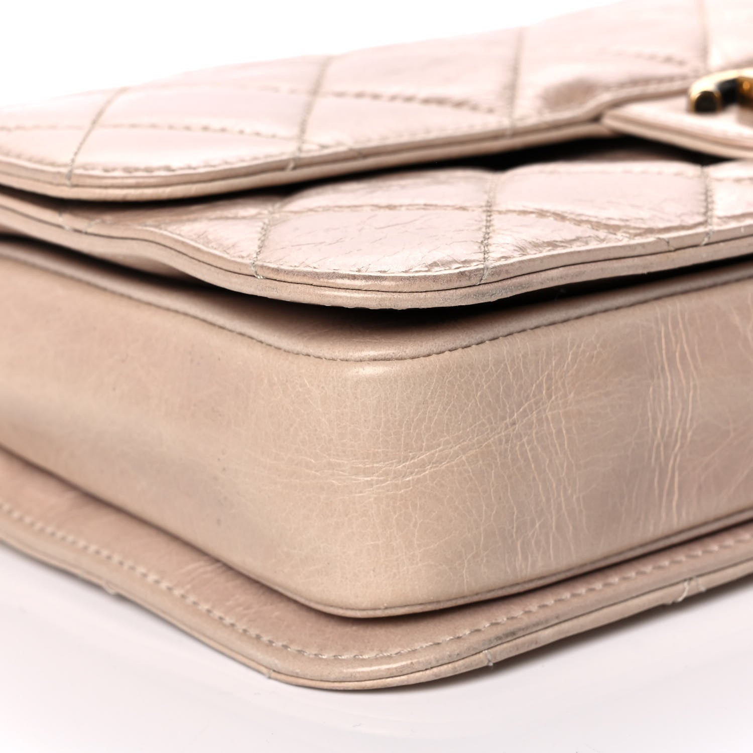 Chanel Glazed Calfskin Medium Perfect Edge Flap Light Pink 8 of 10