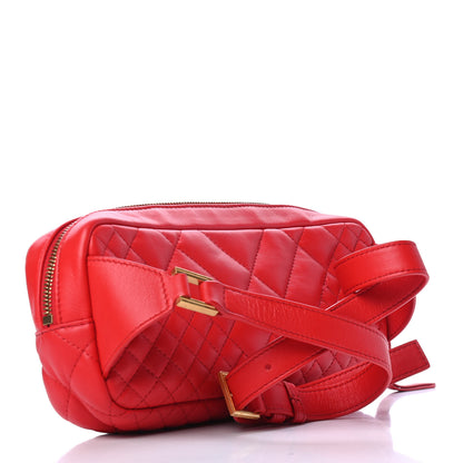 Versace Nappa Barocco Quilted Vanitas Medea Belt Bag Red 2 of 4