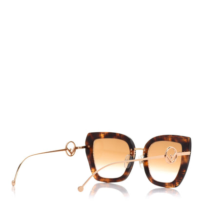 Fendi Acetate Metal F is Fendi FF Square Cat Eye Sunglasses FF 0424/F/S Havana 4 of 9