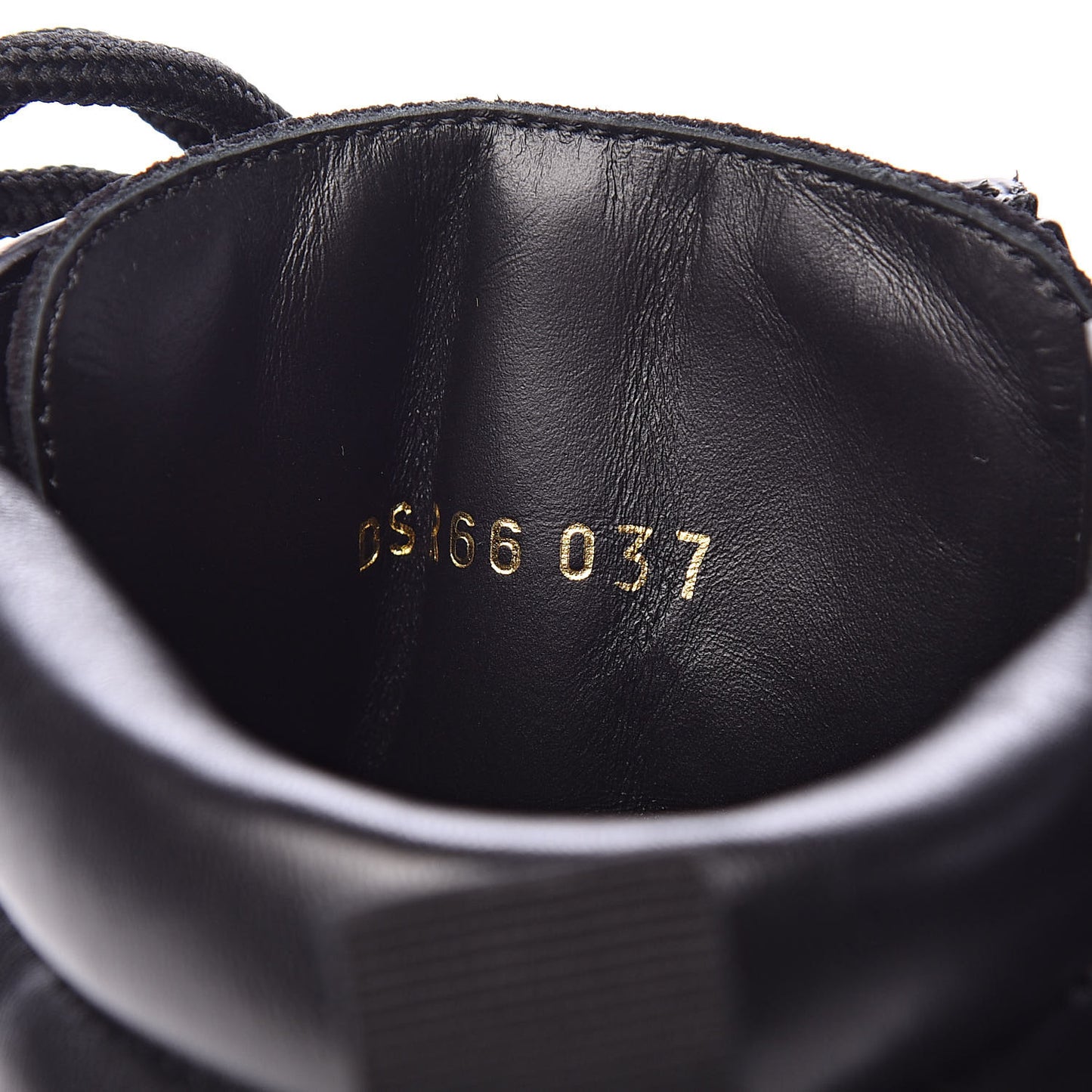 Suede Cap Toe Rockstud Combat Boots 37 Black