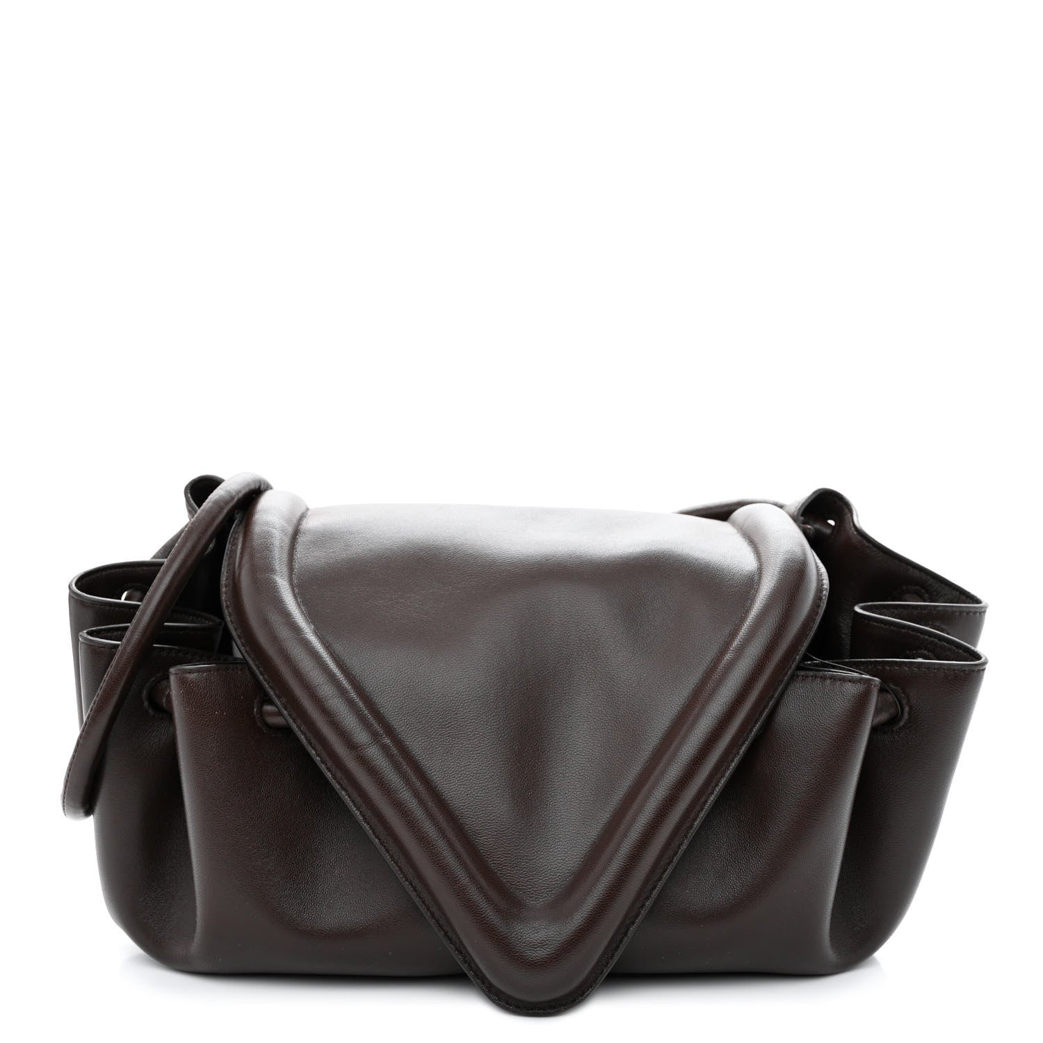 Bottega Veneta Lambskin Small Beak Triangle Flap Shoulder Bag Fondant 1 of 9